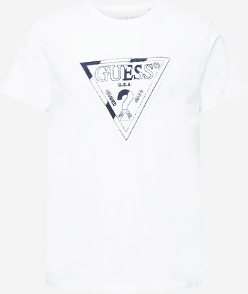 GUESS T-Shirt 'POSNE' in Weiß: predná strana