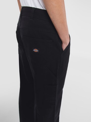 DICKIES Loosefit Cargobroek in Zwart