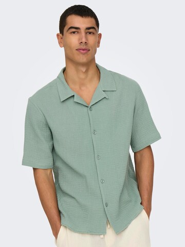 Only & Sons Regular Fit Skjorte 'ONSKyle' i grøn