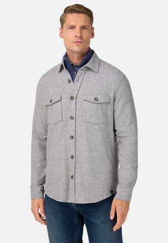 Boggi Milano Regular Fit Hemd in Grau: Vorderseite