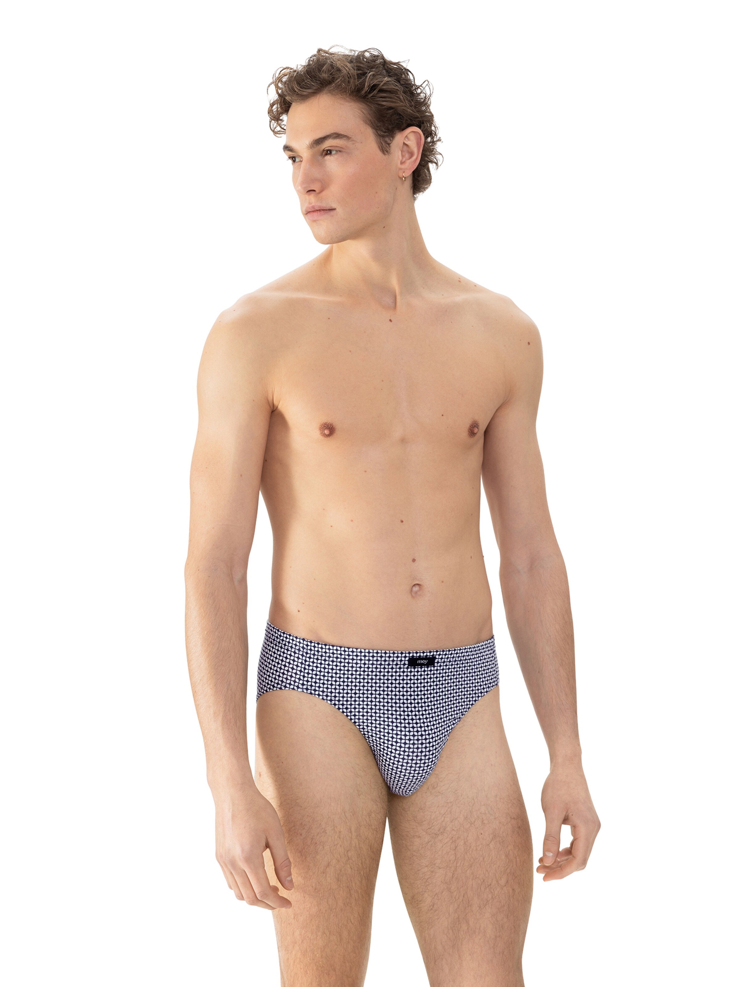 Mey Slip 'Geo' in Blauw: voorkant