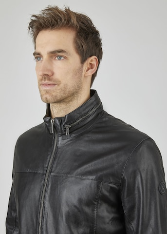 bugatti Lederjacke in Schwarz