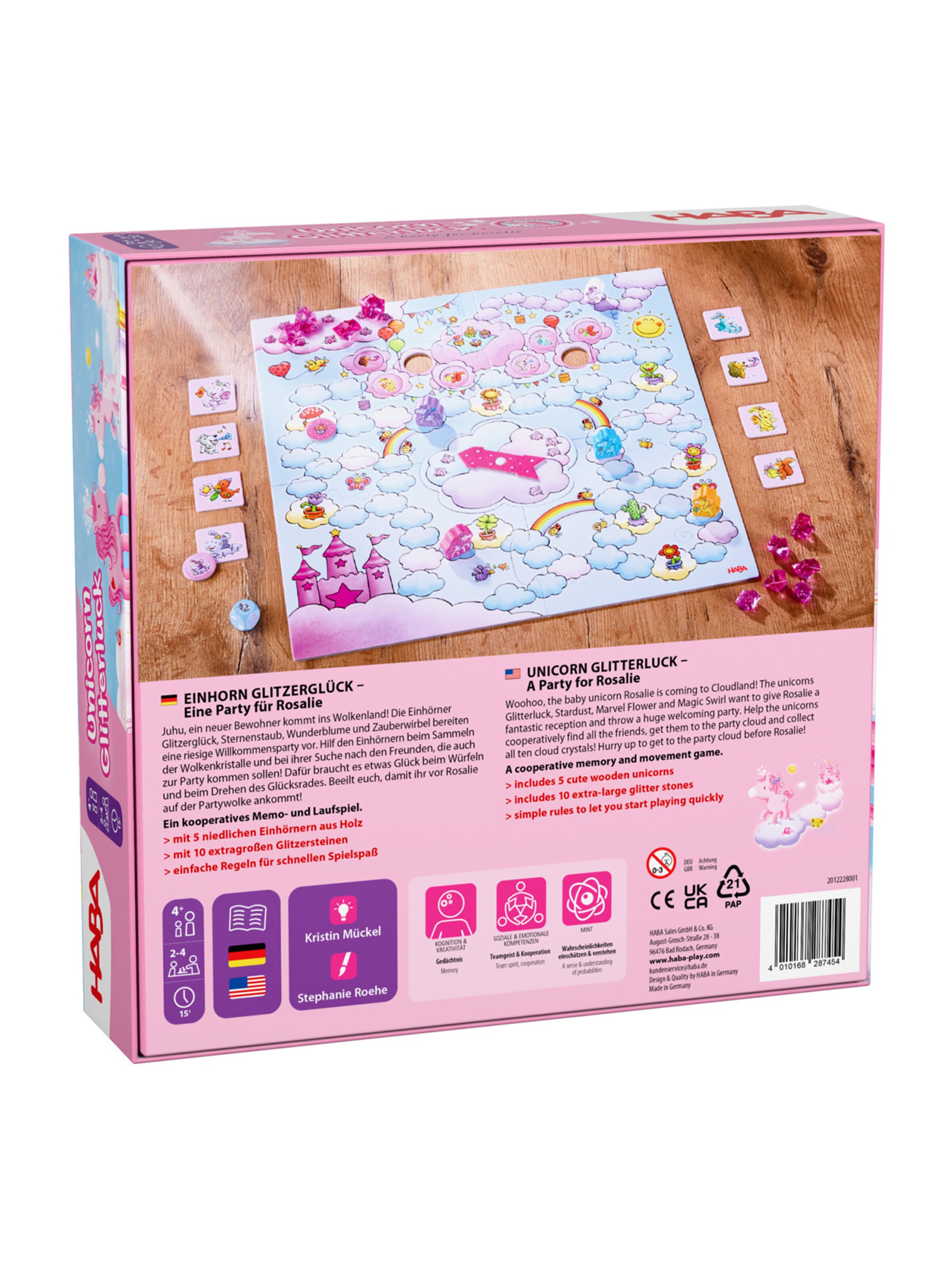 HABA Spel ' Einhorn Glitzerglück - Party für Rosali ' in Gemengde kleuren