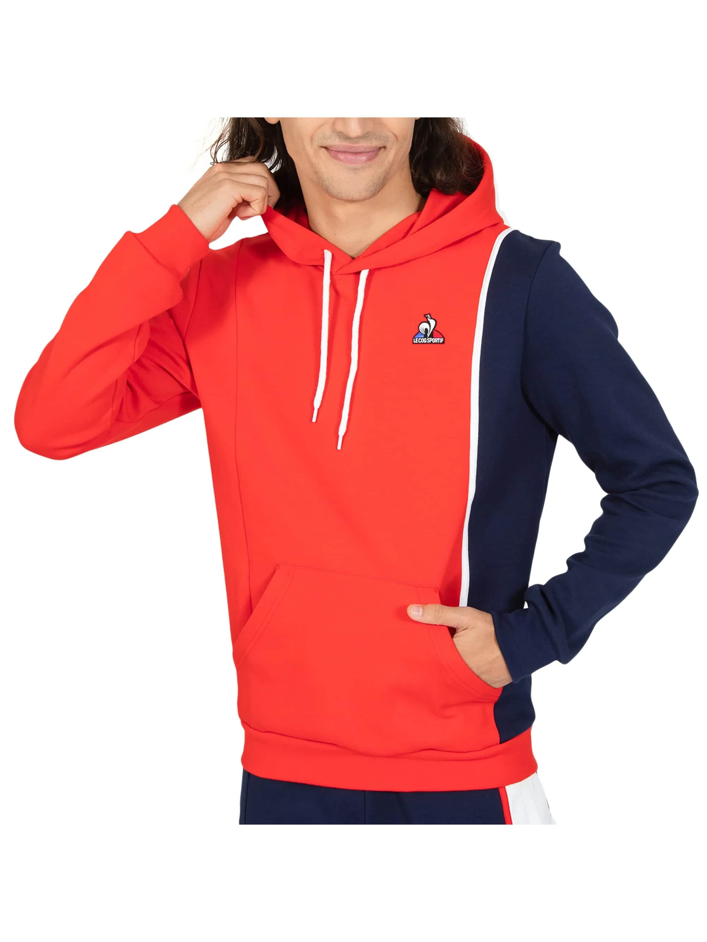 Sweat-shirt 'Essential sport color' LE COQ SPORTIF en rouge : devant