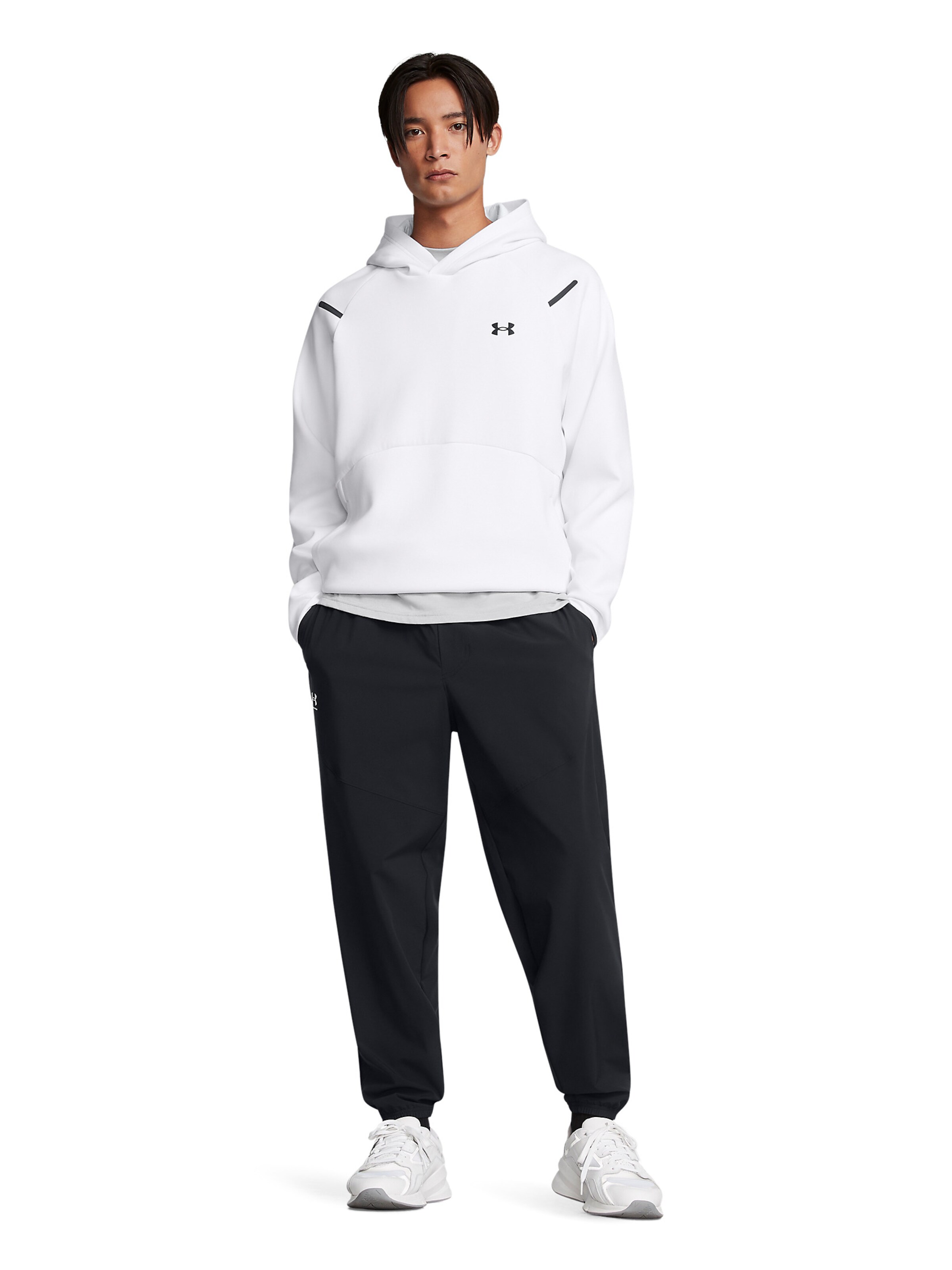 UNDER ARMOUR Tapered Sportbroek 'Vibe' in Zwart