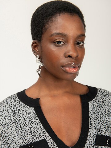 Influencer Strickkleid in Schwarz