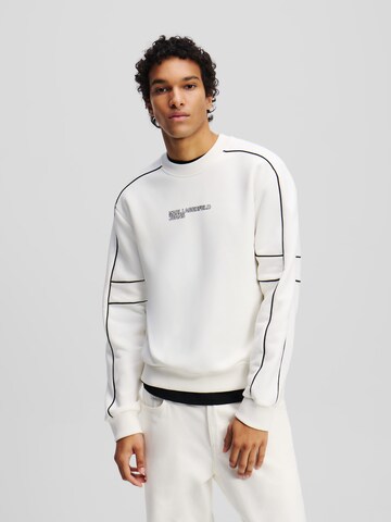 KARL LAGERFELD JEANS - Sudadera en blanco: frente