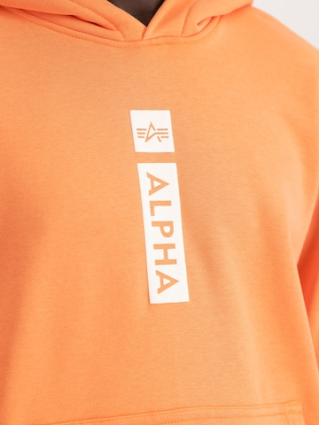 ALPHA INDUSTRIES Sweatshirt 'Alpha PP'‌‌‌ in Orange