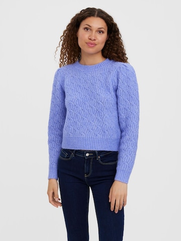 VERO MODA Пуловер 'Lola' в синьо: отпред