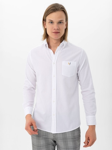 By Diess Collection Regular fit Skjorta i vit: framsida