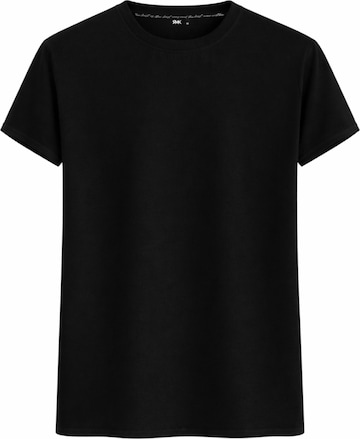 RMK Shirt '“Einfarbig Rundhals”' in Schwarz: Vorderseite