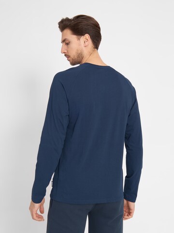 BENCH Long Sleeve T-Shirt 'Stampon' in Blau