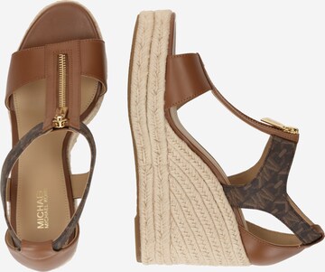 MICHAEL Michael Kors Sandály 'BERKLEY WEDGE' – hnědá