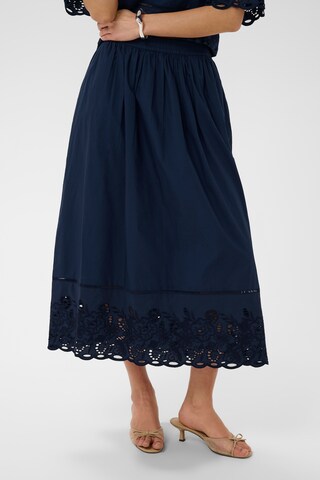 Kaffe Nederdel 'Gertrud' i blå