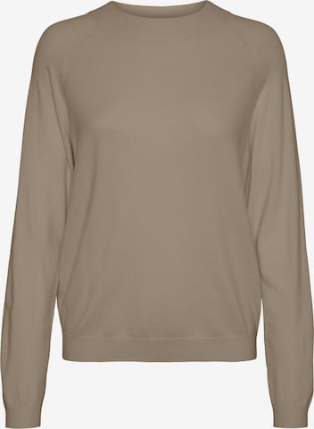 VERO MODA - Pullover 'HAPPINESS' em bege: frente