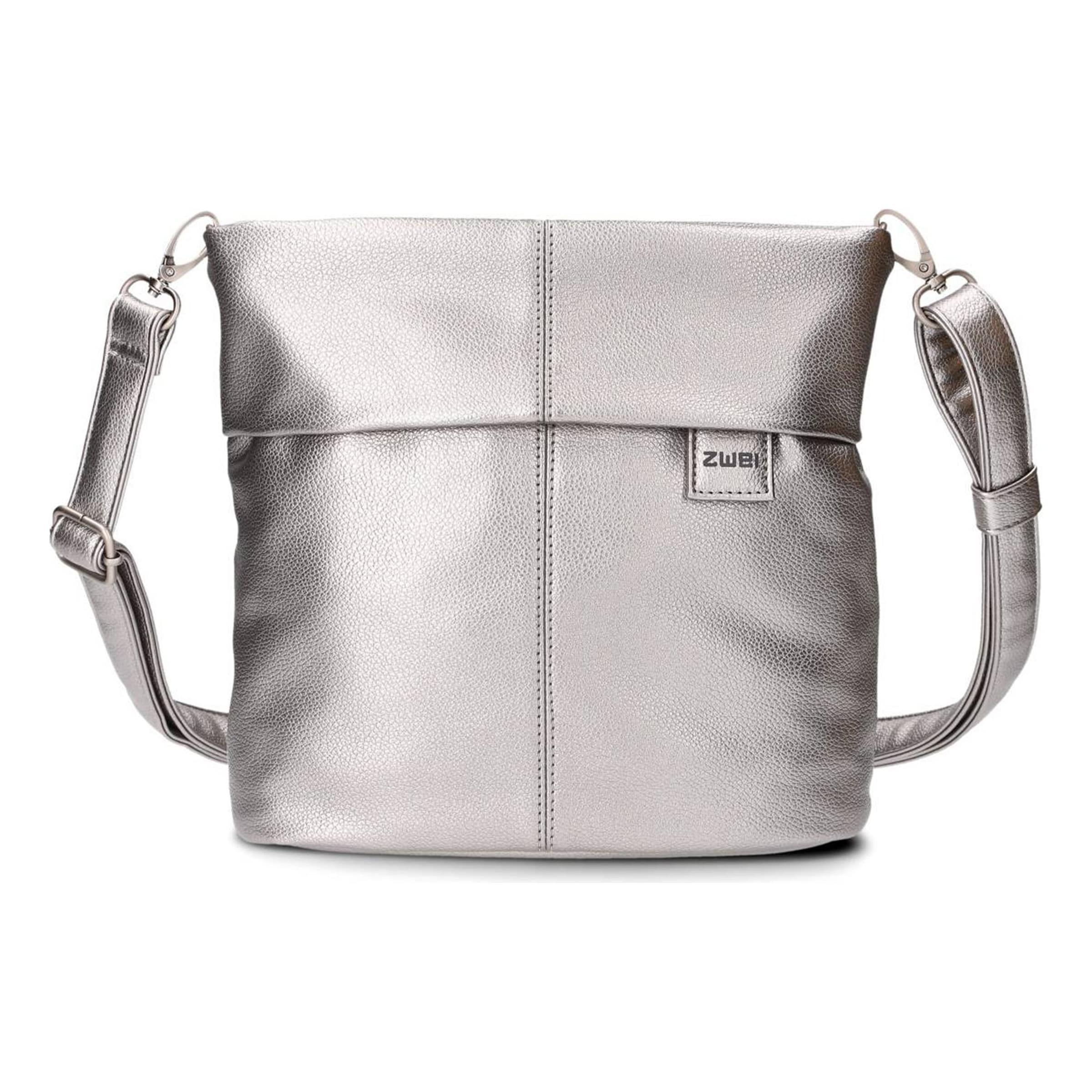 ZWEI Umhängetasche 'Mademoiselle' in Silber: Vorderseite