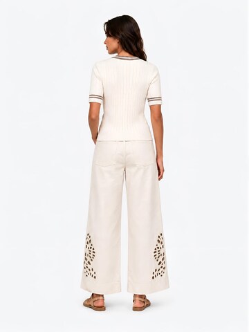 Wide Leg Pantalon 'Calças Inês' Josephine Label en beige