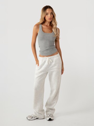 YO-GAYA Top 'Ribbed' in Grijs