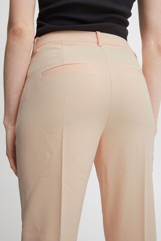 ICHI - Slimfit Calças chino 'LEXI' em laranja