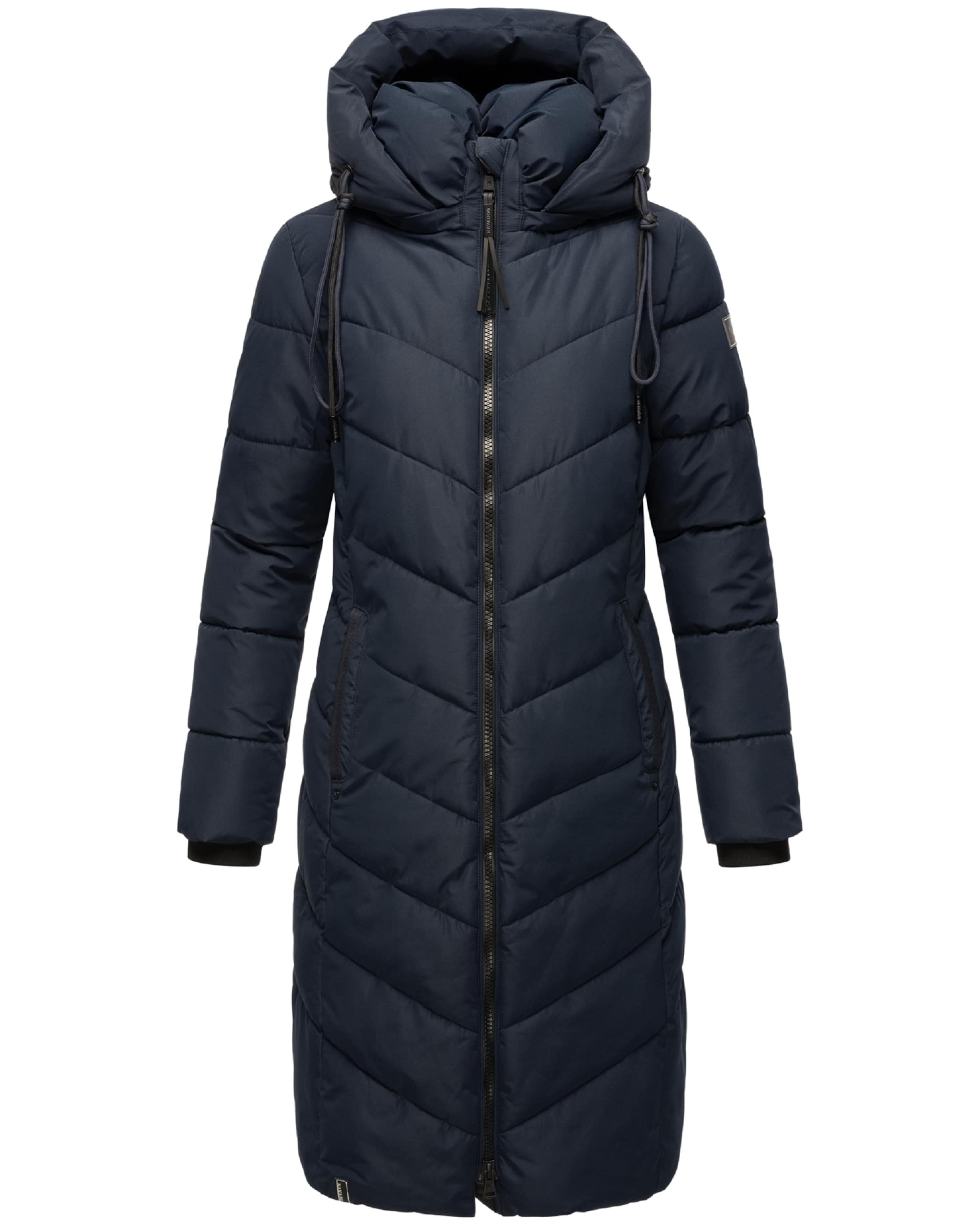 NAVAHOO Winter coat 'Sahnekatzii XIV' in Blue: front