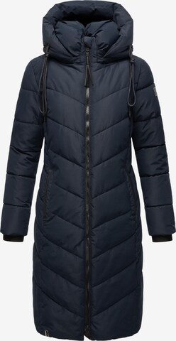 NAVAHOO Winter Coat 'Sahnekatzii XIV' in Blue: front