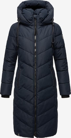 NAVAHOO Winter coat 'Sahnekatzii XIV' in Blue: front