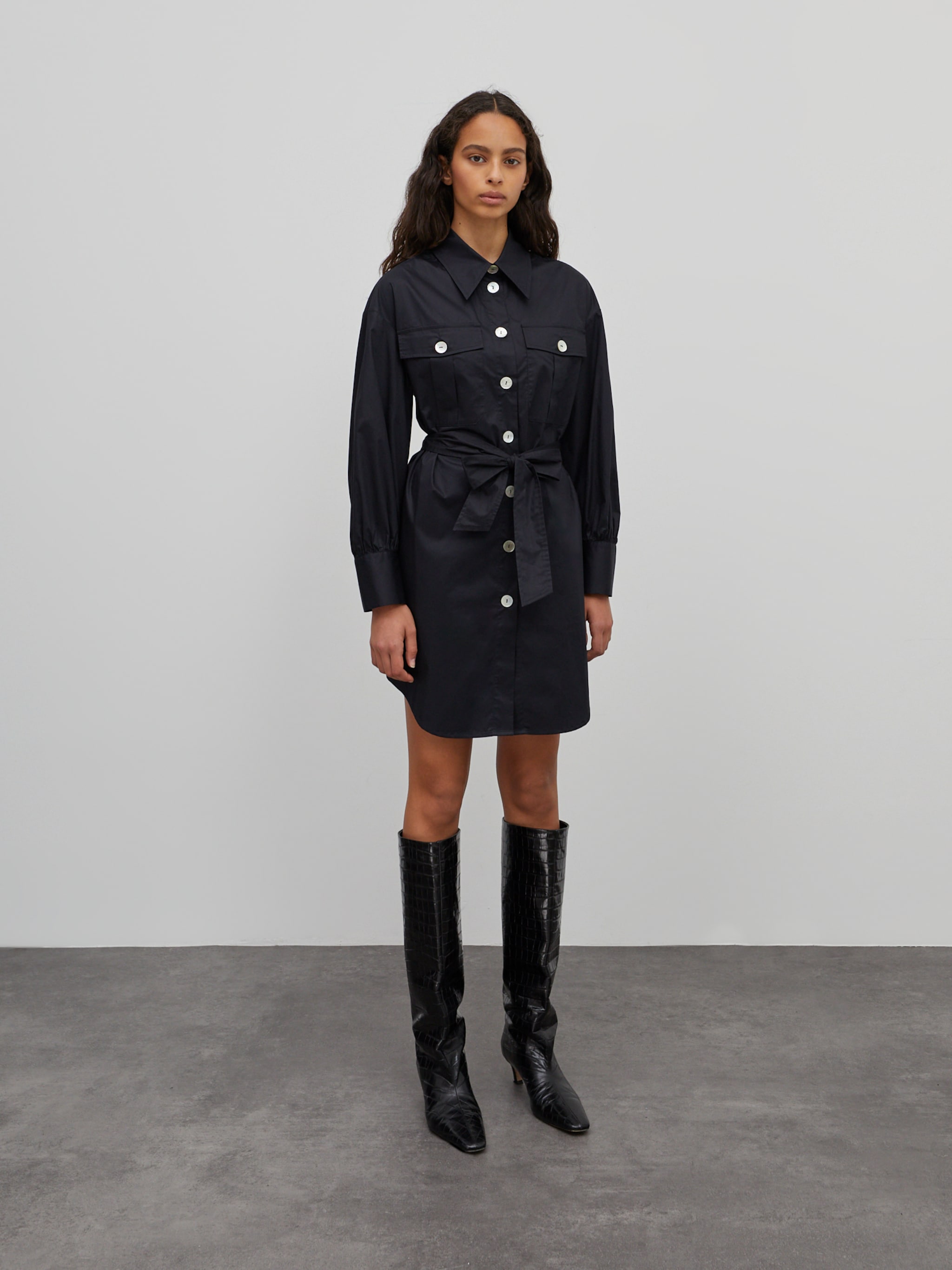EDITED Producten Blousejurk 'Kailey' Zwart