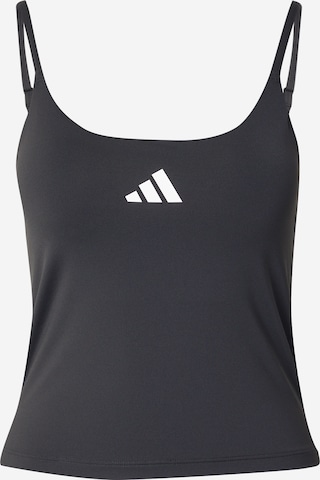 Top sportivo 'OPTIME' di ADIDAS PERFORMANCE in nero: frontale