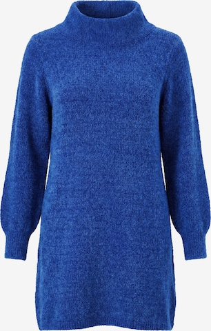 Ulla Popken Strickkleid in Blau: Vorderseite