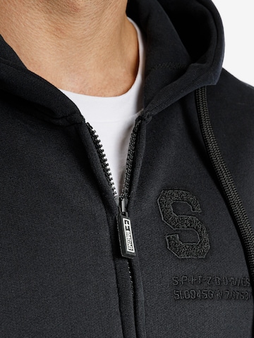 SPITZBUB Sweatjacke in Schwarz