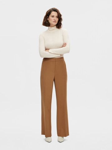 regular Pantaloni con piega frontale 'Polar' di Y.A.S in marrone