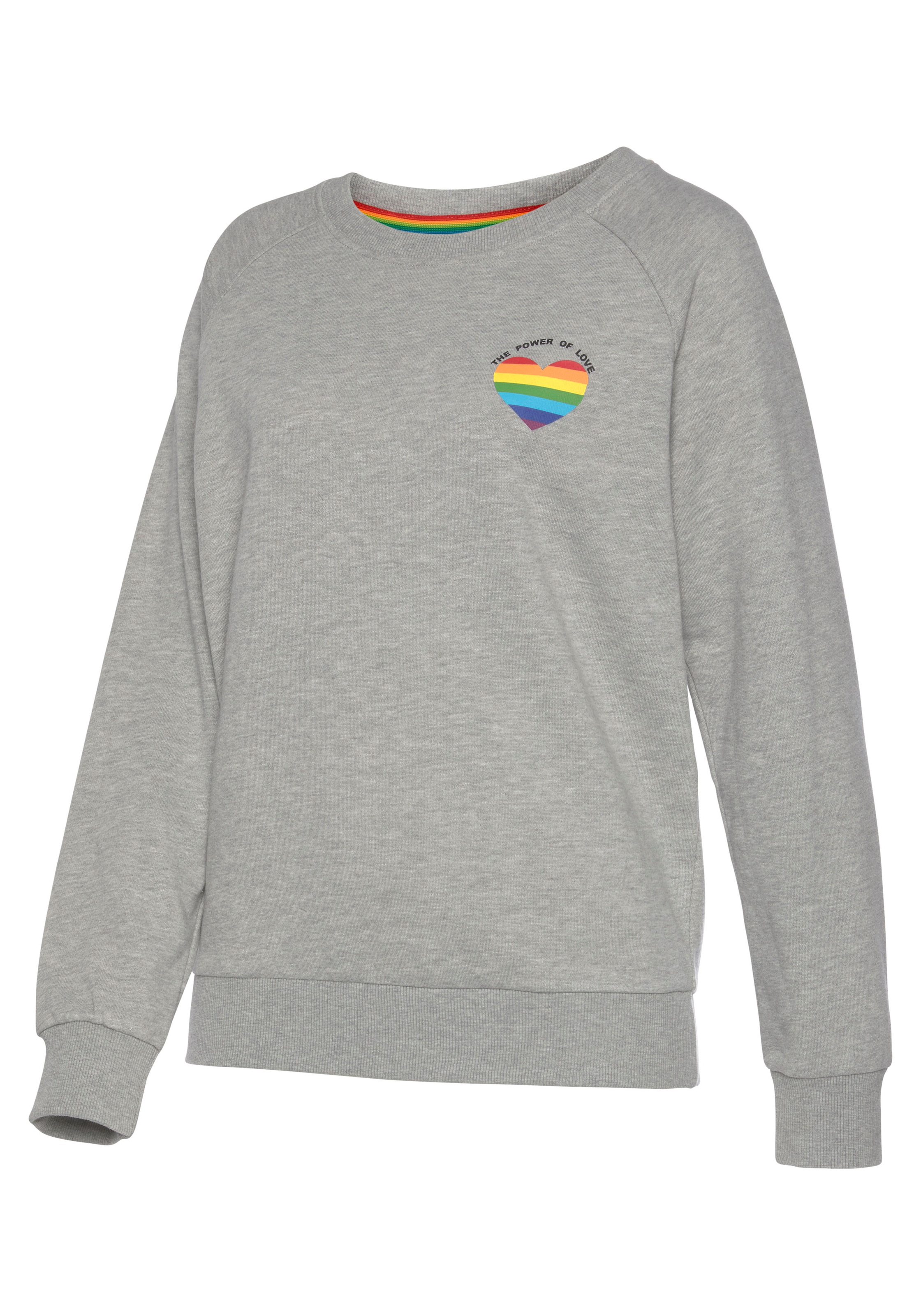 Sweat-shirt LASCANA en gris