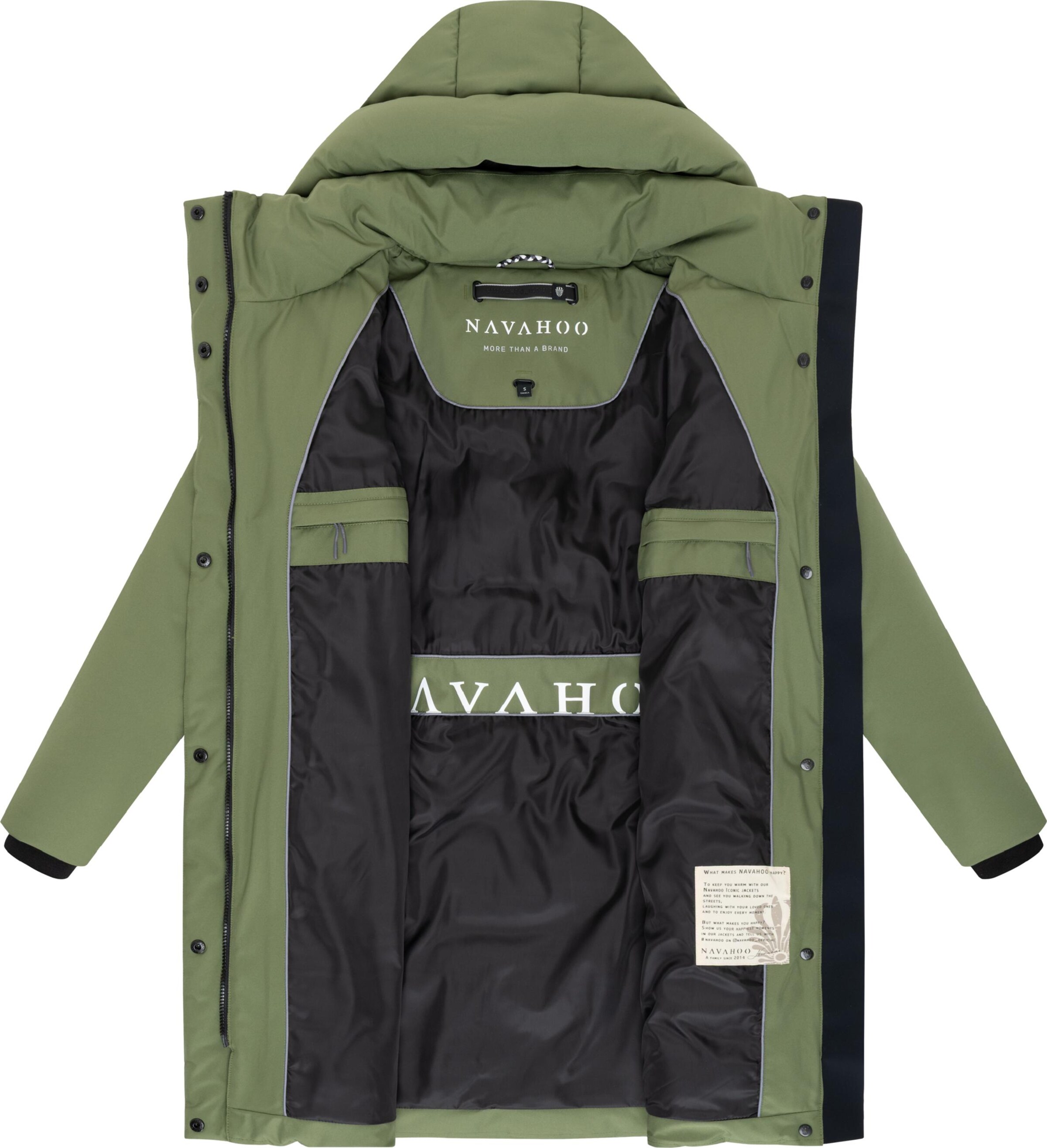 NAVAHOO Mantel 'Gipfelspass XIV' in Grün