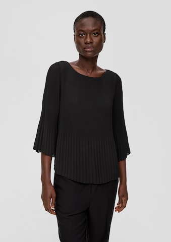 s.Oliver BLACK LABEL Blouse in Zwart: voorkant