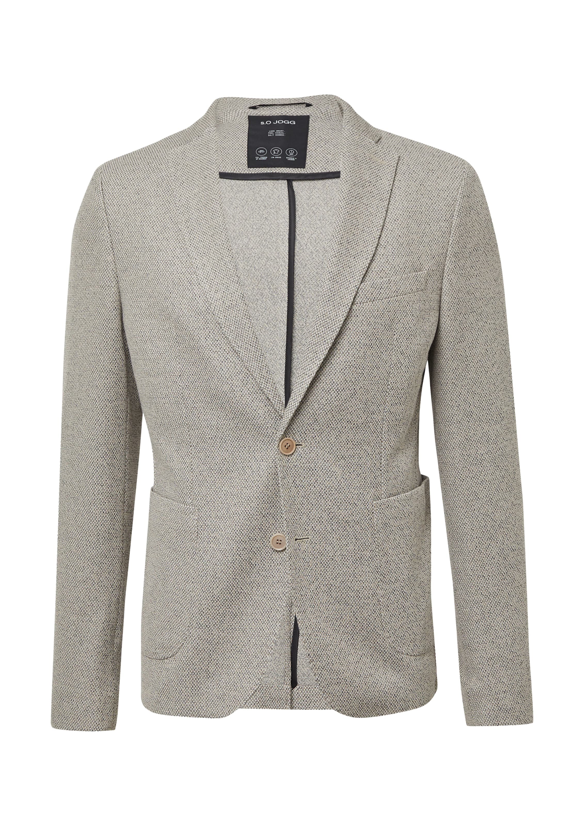 s.Oliver BLACK LABEL Sakko 'JOGG' in Beige: Vorderseite