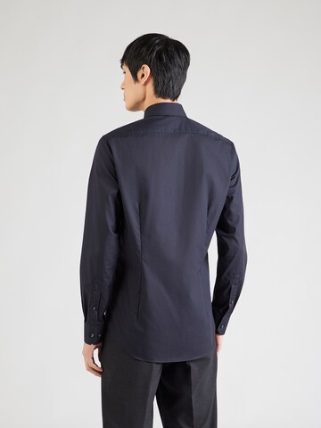 Coupe slim Chemise Michael Kors en bleu : derrière