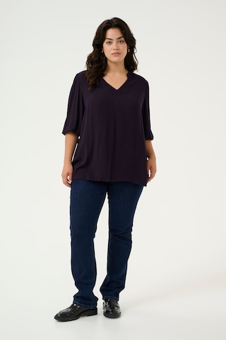 KAFFE CURVE Blouse 'KC Kamille' in Purple
