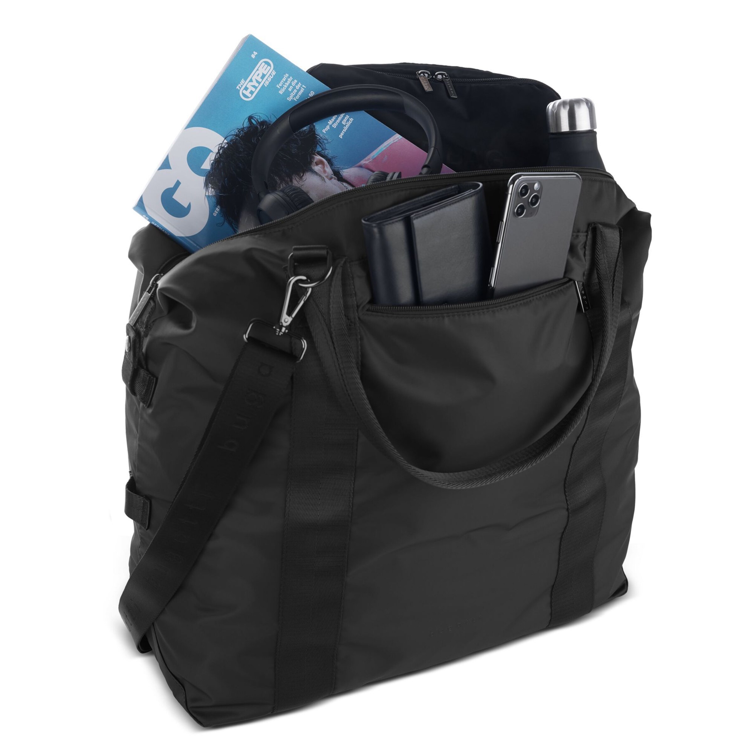 Cabas 'Elia' bugatti en noir