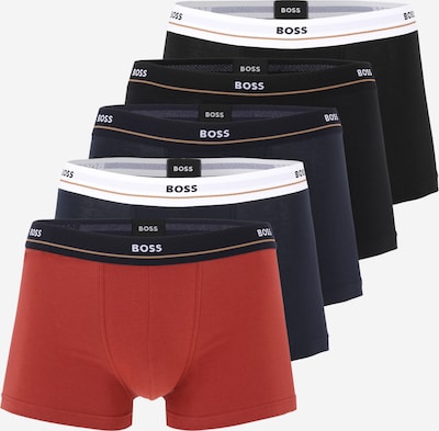 Boxeri BOSS Black pe bleumarin / roșu / negru / alb, Vizualizare produs