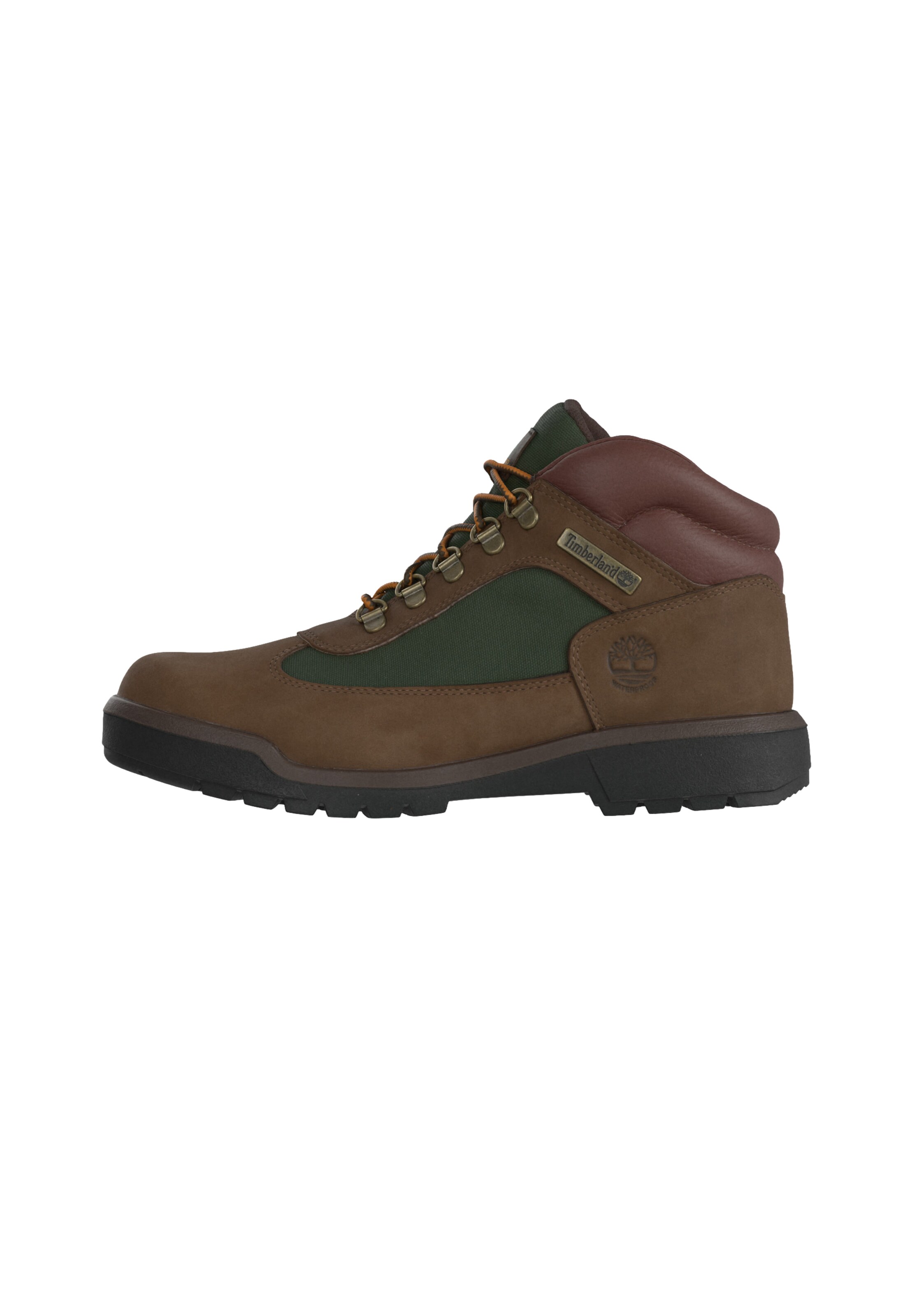 TIMBERLAND Boots med snörning i brun: framsida
