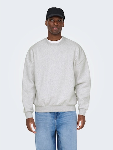 Only & Sons Sweatshirt 'ONSCeres' in Grau: Vorderseite