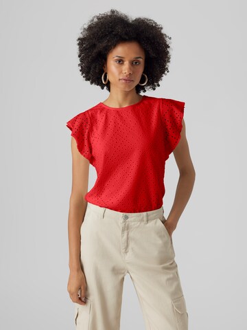 Camicia da donna 'VMTASSA' di VERO MODA in rosso: frontale