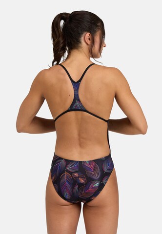 ARENA Bustier Strój kąpielowy sportowy 'FALLING LEAVES' w kolorze mieszane kolory