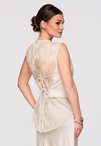 Ombre Weste in Beige