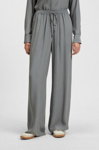 BOSS Orange Loose fit Pants in Grey: front