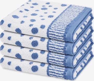 ROSS Towel 'Punkte allover' in Blue: front