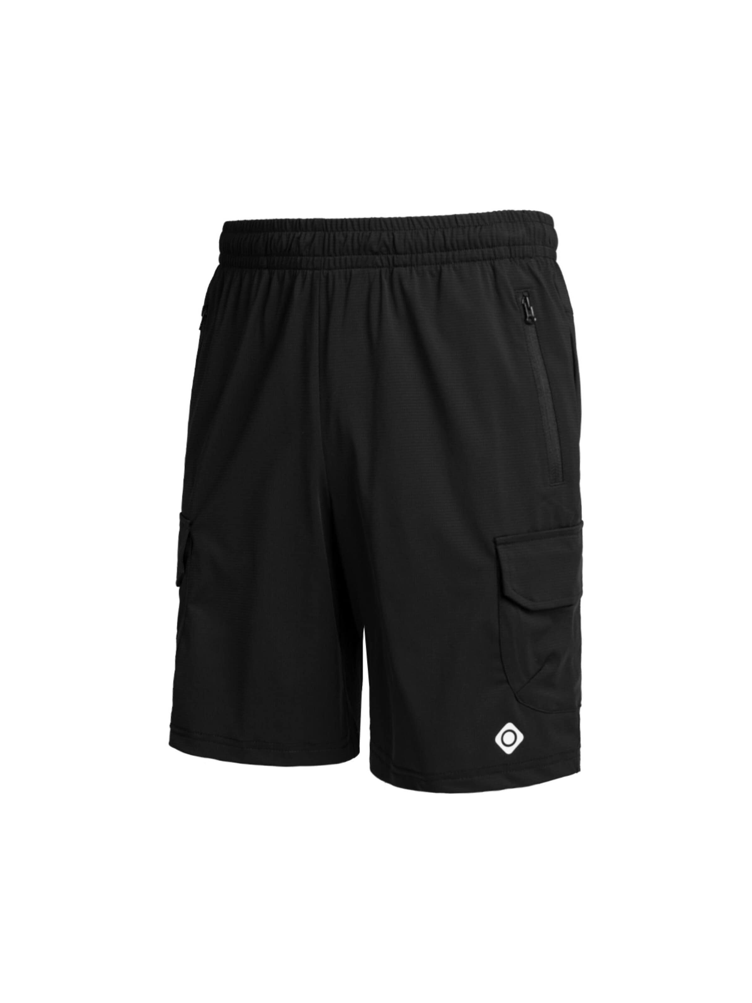 Regular Pantalon 'PANTALÓN CORTO MONTAÑA HOMBRE DERBY M' Izas en noir : devant