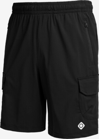 Pantalon 'PANTALÓN CORTO MONTAÑA HOMBRE DERBY M' Izas en noir : devant