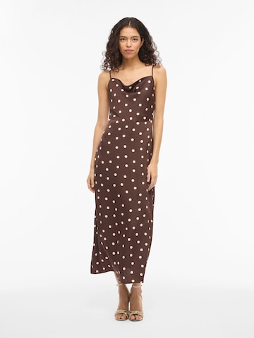 VILA Jurk 'VIRAVENNA' in Bruin: voorkant