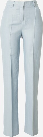 Maison 123 Flared Pleated Pants 'VIJAY' in Blue: front